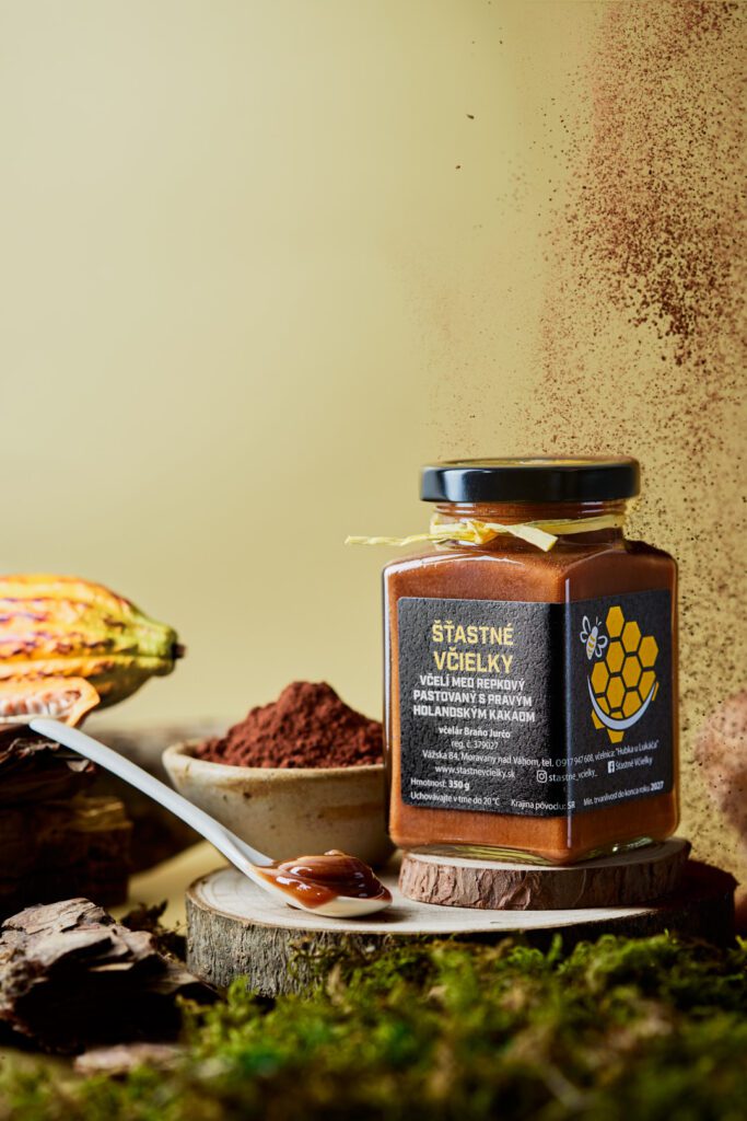 Cocoa honey - gastronomic product photography