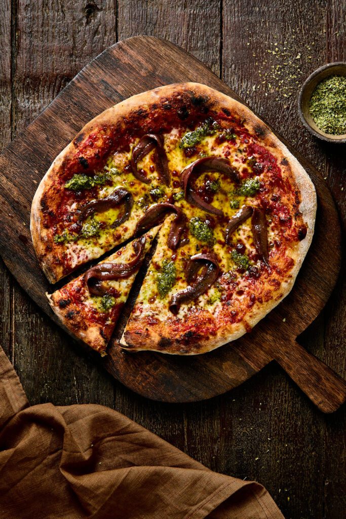 sourdough pizza food photographer